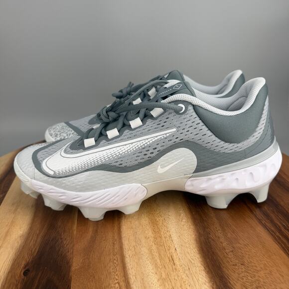 Nike Alpha Huarache Elite 4 MCS Low Men\'s Size 12 Baseball Cleats Gray White NEW main image 6